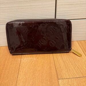 Louis Vuitton Monogram Vernis Zippy Long Patent Leather Wallet